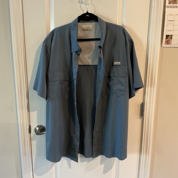 Ocean + Coast Short Sleeve Solid Fishing Shirt - XXL -  Style Grey - Picture 7 of 9